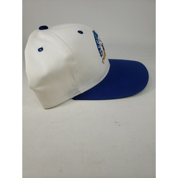 Vintage Merit Bowling Trucker Hat Embroidered Blue White Snapback NOS Pins Ball - Picture 6 of 14